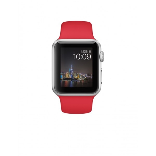 Смарт Часы Apple Watch Sport 42mm Silver Aluminum Case with Red Sport Band - цена, характеристики, отзывы, рассрочка, фото 2