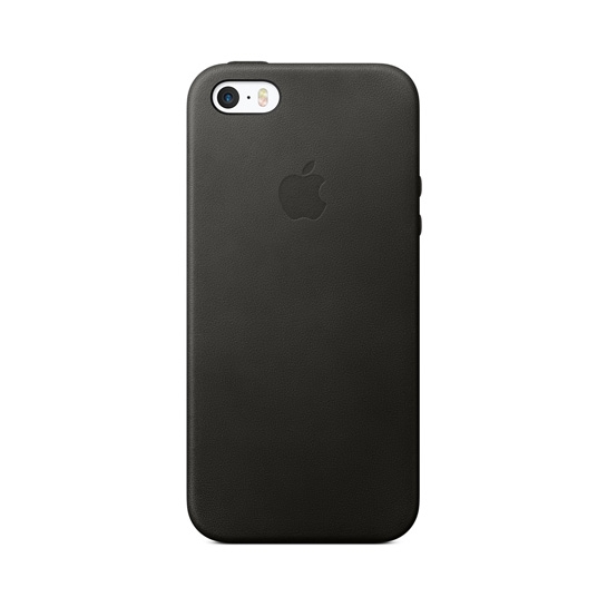 Чехол Apple Leather Case for iPhone SE Black - цена, характеристики, отзывы, рассрочка, фото 1