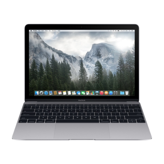 Ноутбук Apple MacBook 12", 256Gb Space Gray, Early 2015, MJY32 - ціна, характеристики, відгуки, розстрочка, фото 1