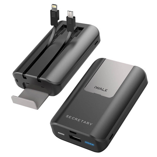Зовнішній акумулятор iWalk Secretary 10000mAh Universal Backup Battery Black - ціна, характеристики, відгуки, розстрочка, фото 2