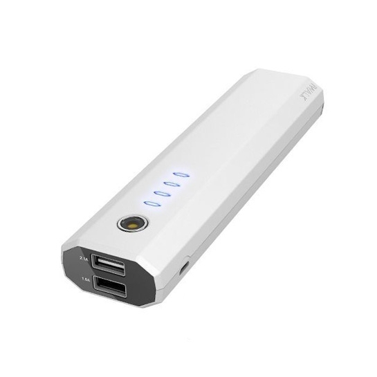 Зовнішній акумулятор iWalk Extreme 1000Duo 10000mAh Dual USB Universal Backup Battery White - ціна, характеристики, відгуки, розстрочка, фото 1