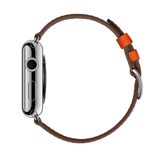 Смарт Годинник Apple Watch Hermes Series 2 42mm Stainless Steel Case with Feu Epsom Single Tour Leather - ціна, характеристики, відгуки, розстрочка, фото 5