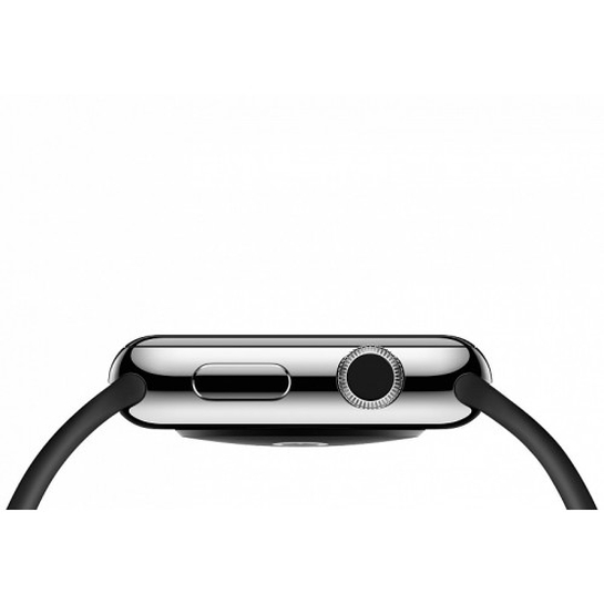 Смарт Часы Apple Watch 42mm Stainless Steel Case Black Sport Band - цена, характеристики, отзывы, рассрочка, фото 2