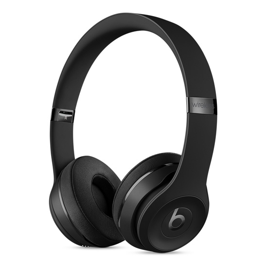 Навушники Beats Audio Solo 3 Wireless On-Ear Headphones Black - ціна, характеристики, відгуки, розстрочка, фото 1