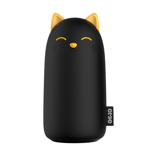 Зовнішній акумулятор Emie Power Bank Kitten 10000mAh Black - ціна, характеристики, відгуки, розстрочка, фото 1