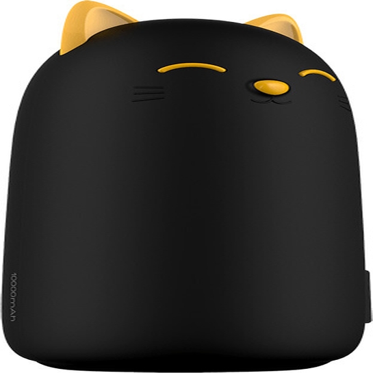 Зовнішній акумулятор Emie Power Bank Kitten 10000mAh Black - ціна, характеристики, відгуки, розстрочка, фото 2