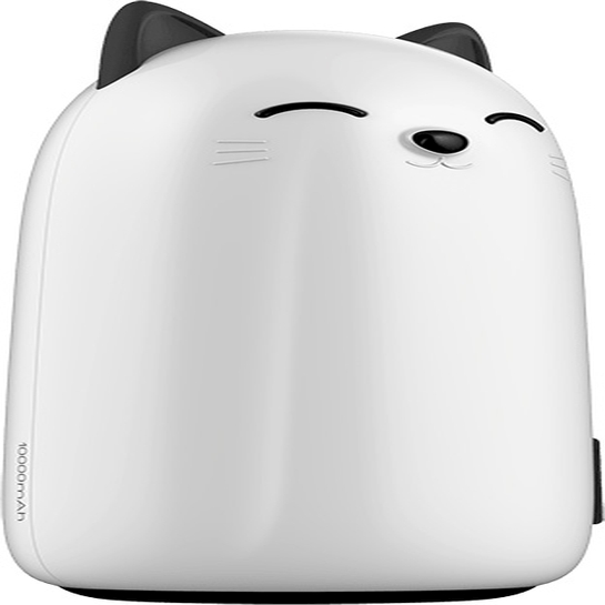 Зовнішній акумулятор Emie Power Bank Kitten 10000mAh White - ціна, характеристики, відгуки, розстрочка, фото 2