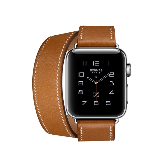 Смарт Годинник Apple Watch Hermes 38mm Series 2 Stainless Steel Case with Fauve Barenia Leather Double T - ціна, характеристики, відгуки, розстрочка, фото 2