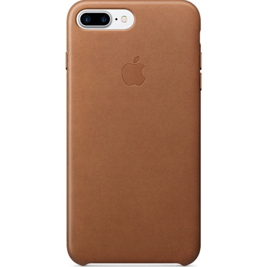 Чехол Apple Leather Case for iPhone 8 Plus/7 Plus Saddle Brown - цена, характеристики, отзывы, рассрочка, фото 1
