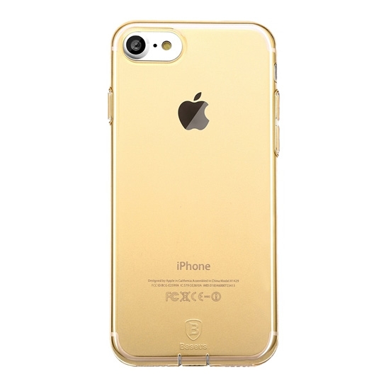 Чохол Baseus Simple Multi Protective Transparent TPU Case for iPhone 8/7 Gold* - ціна, характеристики, відгуки, розстрочка, фото 1
