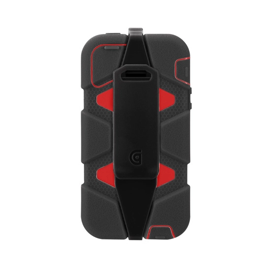 Чехол Griffin Survivor for iPhone 5/5S/SE Black/Red #