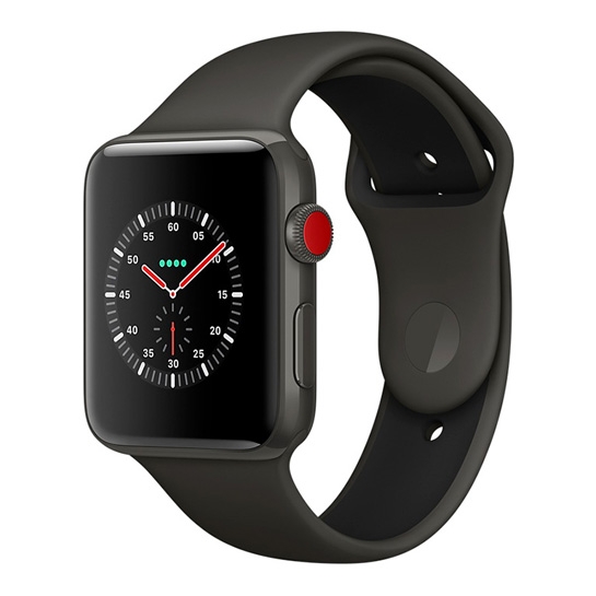 Смарт Часы Apple Watch Series 3 Edition + LTE 42mm Gray Ceramic Case with Gray/Black Sport - цена, характеристики, отзывы, рассрочка, фото 1