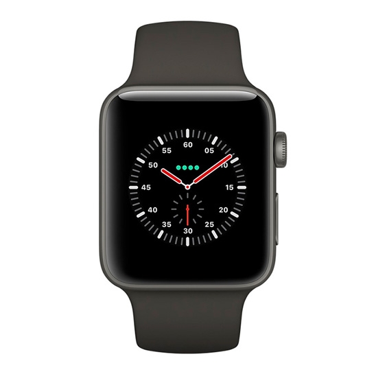 Смарт Годинник Apple Watch Series 3 Edition + LTE 42mm Gray Ceramic Case with Gray/Black Sport - ціна, характеристики, відгуки, розстрочка, фото 2