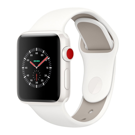 Смарт Годинник Apple Watch Series 3 Edition + LTE 42mm White Ceramic Case with Soft White/Pebble Sport - ціна, характеристики, відгуки, розстрочка, фото 1