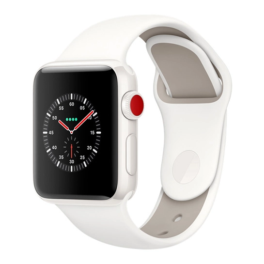 Смарт Часы Apple Watch Series 3 Edition + LTE 42mm White Ceramic Case with Soft White/Pebble Sport