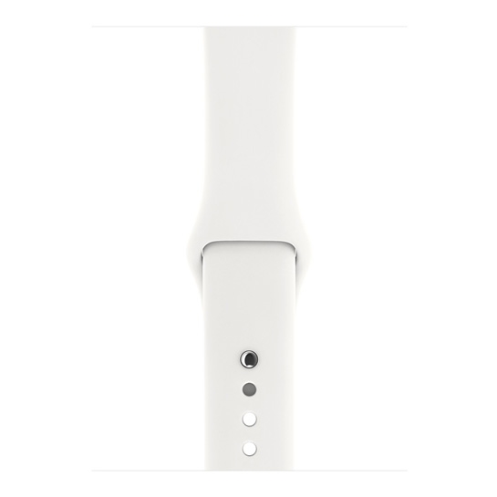 Смарт Часы Apple Watch Series 3 + LTE 42mm Stainless Steel Case with Soft White Sport Band - цена, характеристики, отзывы, рассрочка, фото 3
