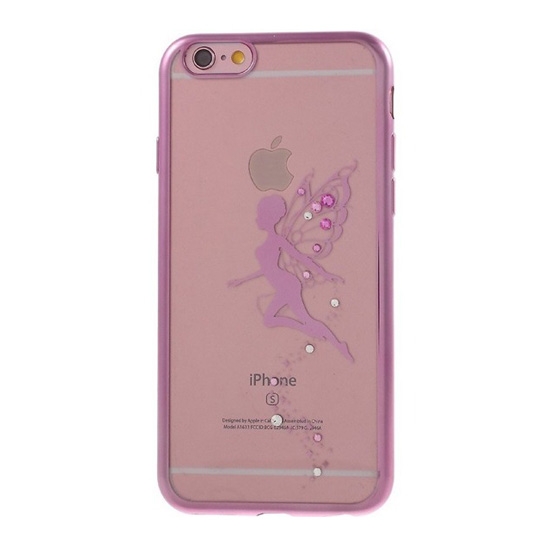 Чехол Kingxbar Fairy Swarovski Diamonds Case for iPhone 6/6S Pink/Clear - цена, характеристики, отзывы, рассрочка, фото 1