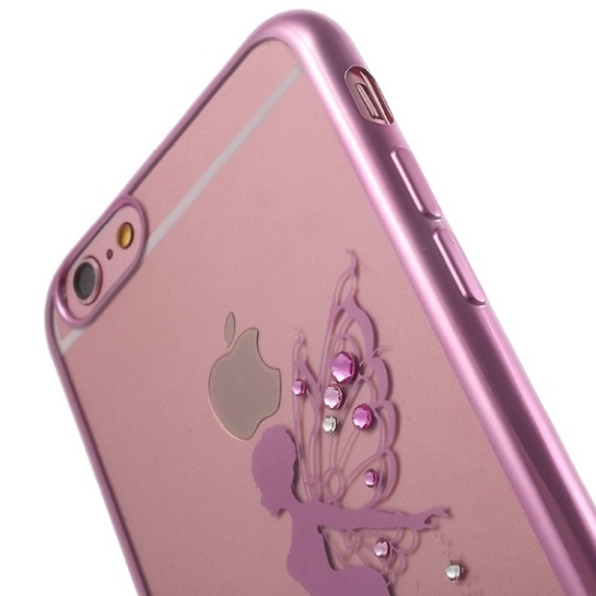 Чехол Kingxbar Fairy Swarovski Diamonds Case for iPhone 6/6S Pink/Clear - цена, характеристики, отзывы, рассрочка, фото 2
