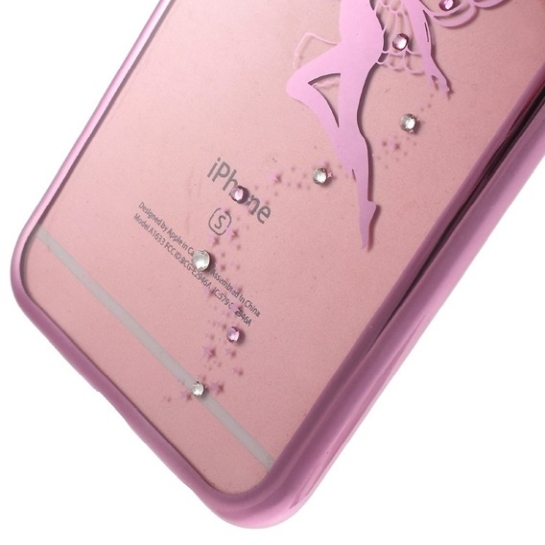 Чехол Kingxbar Fairy Swarovski Diamonds Case for iPhone 6/6S Pink/Clear - цена, характеристики, отзывы, рассрочка, фото 4