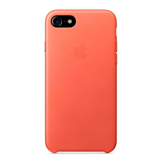 Чехол Apple Leather Case for iPhone 7 Geranium - цена, характеристики, отзывы, рассрочка, фото 1