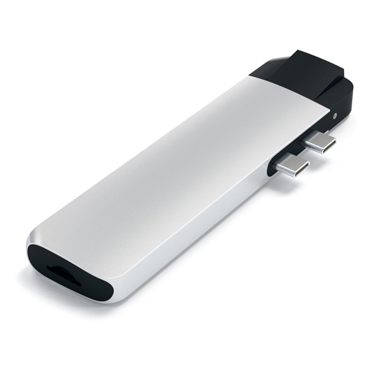 USB-хаб Satechi Aluminum Type-C USB Pro Hub Adapter with Ethernet Silver - ціна, характеристики, відгуки, розстрочка, фото 3