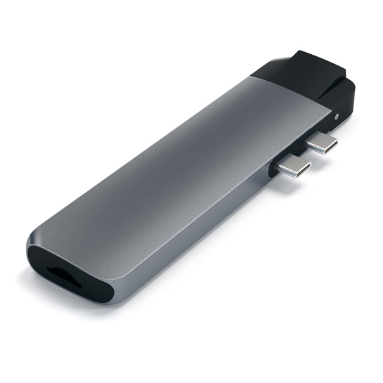 USB-хаб Satechi Aluminum Type-C USB Pro Hub Adapter with Ethernet Space Gray - ціна, характеристики, відгуки, розстрочка, фото 3