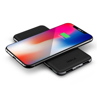 Бездротовий зовнішній акумулятор iWALK Chic Air 8000mAh Wireless Charger Black* - цена, характеристики, отзывы, рассрочка, фото 1