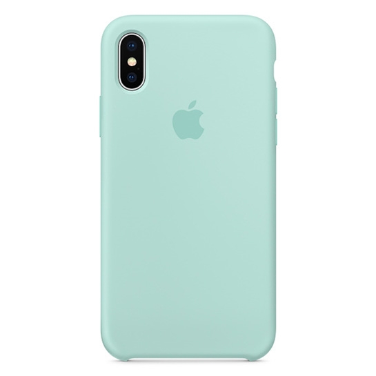 Чехол Apple Silicone Case for iPhone X Marine Green - цена, характеристики, отзывы, рассрочка, фото 1