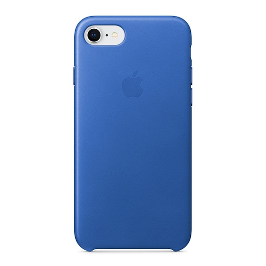 Чехол Apple Leather Case for iPhone 8 Electric Blue* - цена, характеристики, отзывы, рассрочка, фото 1
