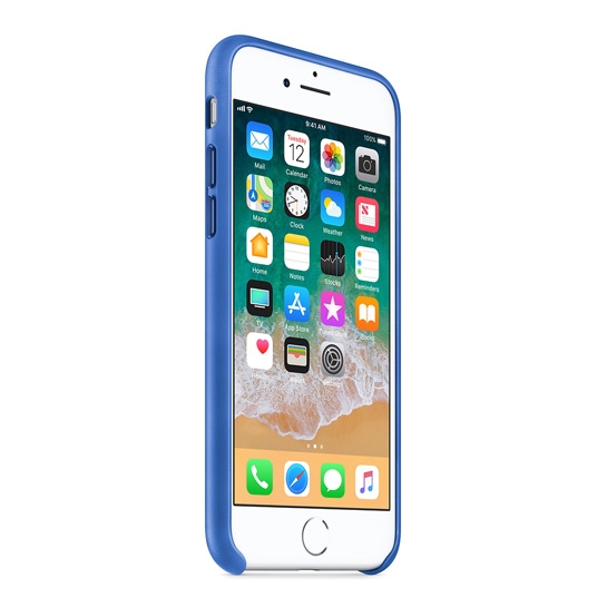 Чехол Apple Leather Case for iPhone 8 Electric Blue* - цена, характеристики, отзывы, рассрочка, фото 3