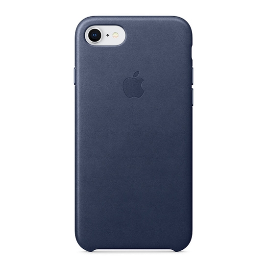 Чехол Apple Leather Case for iPhone 8 Midnight Blue - цена, характеристики, отзывы, рассрочка, фото 1