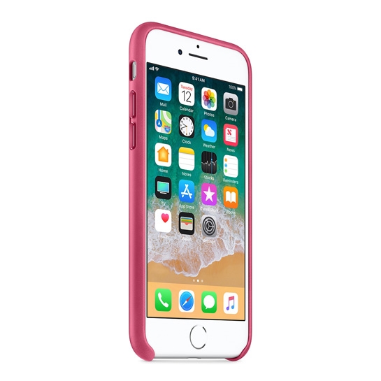 Чехол Apple Leather Case for iPhone 8 Pink Fuchsia - цена, характеристики, отзывы, рассрочка, фото 3