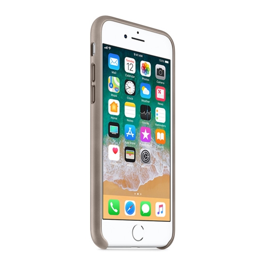 Чехол Apple Leather Case for iPhone 8 Taupe - цена, характеристики, отзывы, рассрочка, фото 3