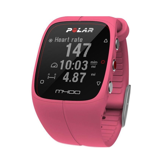 Спортивный браслет Polar M400 HR + GPS for Android/iOS Pink - цена, характеристики, отзывы, рассрочка, фото 1