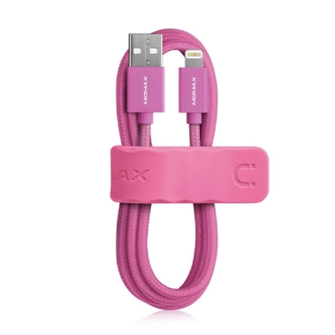 Кабель Momax Elite Link MFI Lightning Cable Pink - цена, характеристики, отзывы, рассрочка, фото 1