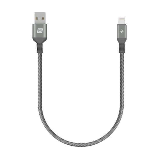 Кабель Momax Elite Link MFI Lightning Cable (0.3m) Grey