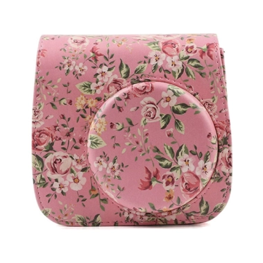 Чехол Retro Leather Case for FUJIFILM Instax Mini 8/9 Flower Pink - цена, характеристики, отзывы, рассрочка, фото 1