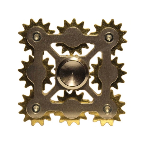 Спиннер Fidget Spinner Mechanical Square Metal Gold - ціна, характеристики, відгуки, розстрочка, фото 1