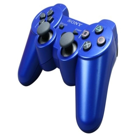 Джойстик PS3 DualShock Metallic Blue - ціна, характеристики, відгуки, розстрочка, фото 2