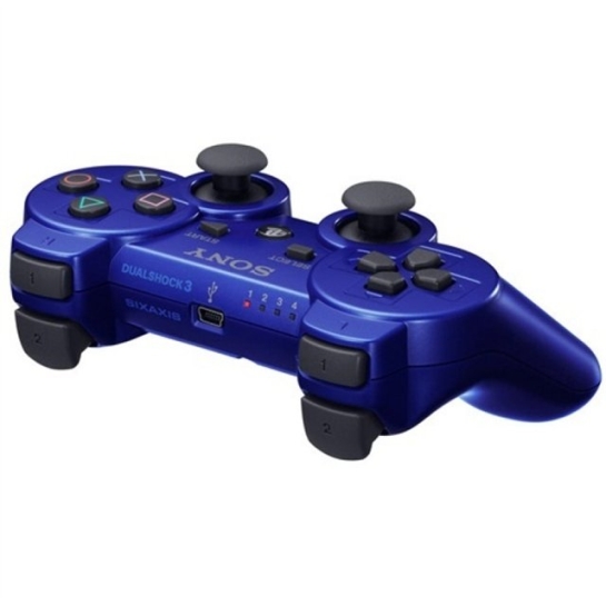 Джойстик PS3 DualShock Metallic Blue - ціна, характеристики, відгуки, розстрочка, фото 3