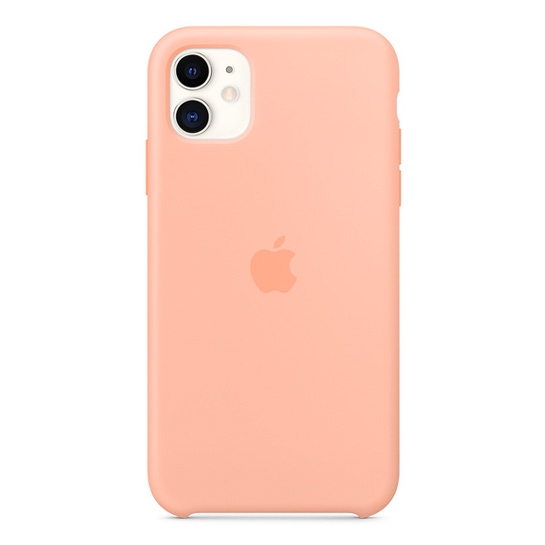 Чехол Apple Silicone Case for iPhone 11 Grapefruit - цена, характеристики, отзывы, рассрочка, фото 1