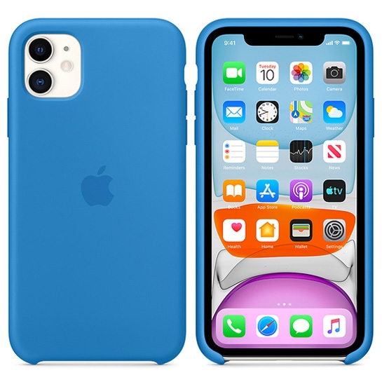 Чохол Apple Silicone Case for iPhone 11 Surf Blue - ціна, характеристики, відгуки, розстрочка, фото 3