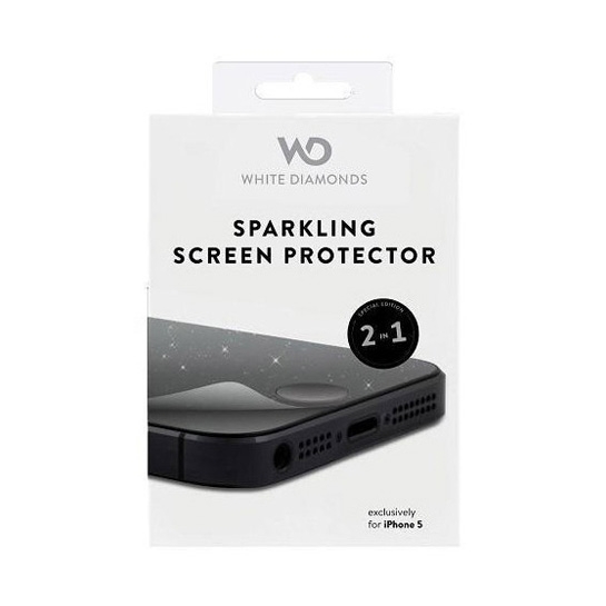 Пленка White Diamonds Sparkling Screen Protector (2 pcs of Front) for iPhone 5/5S/5C/SE* - цена, характеристики, отзывы, рассрочка, фото 1