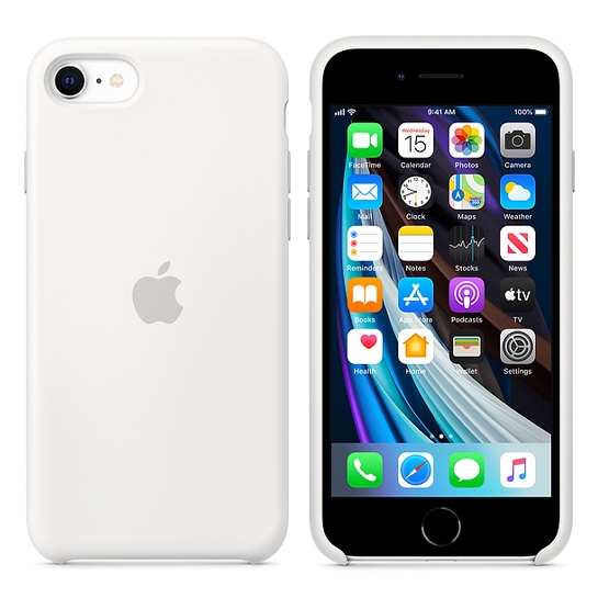 Чохол Apple Silicone Case for iPhone SE 2020 White - ціна, характеристики, відгуки, розстрочка, фото 4
