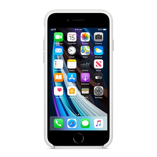 Чехол Apple Silicone Case for iPhone SE 2020 White - цена, характеристики, отзывы, рассрочка, фото 5