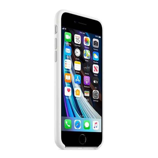Чохол Apple Silicone Case for iPhone SE 2020 White - ціна, характеристики, відгуки, розстрочка, фото 6
