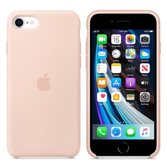 Чохол Apple Silicone Case for iPhone SE 2020 Pink Sand - ціна, характеристики, відгуки, розстрочка, фото 4