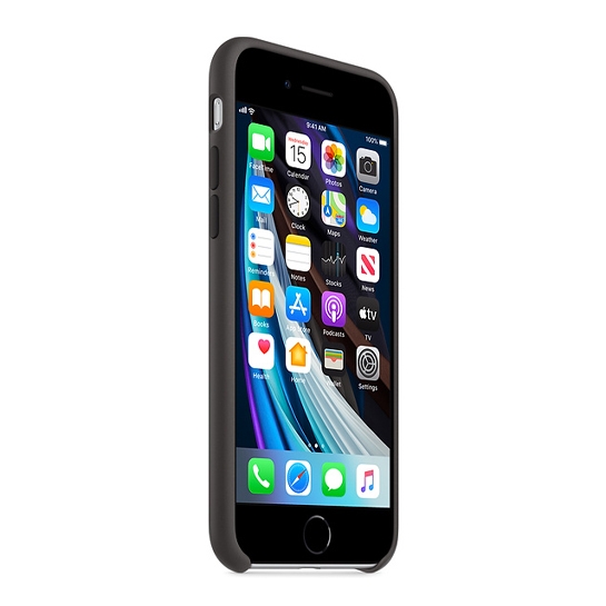 Чехол Apple Silicone Case for iPhone SE 2020 Black - цена, характеристики, отзывы, рассрочка, фото 6