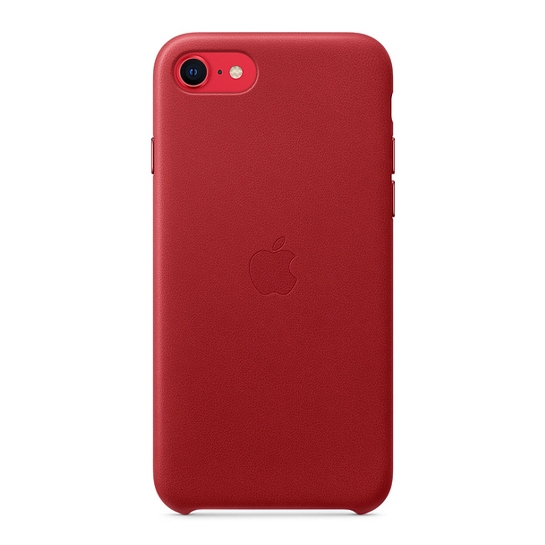 Чехол Apple Leather Case for iPhone SE 2020 (PRODUCT) RED - цена, характеристики, отзывы, рассрочка, фото 3
