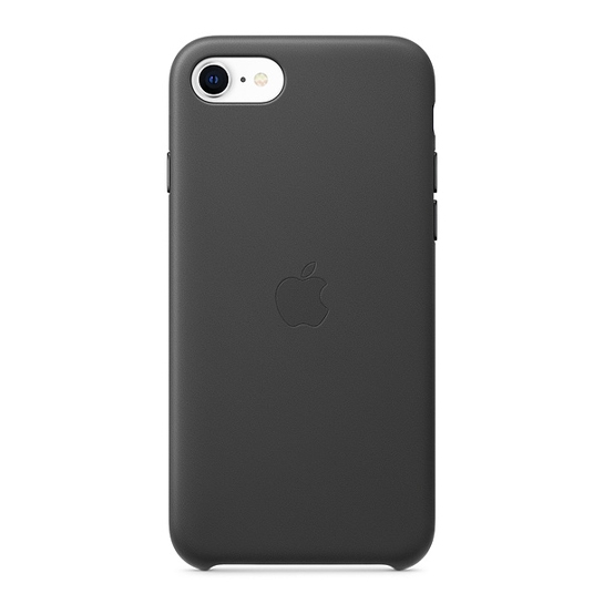 Чохол Apple Leather Case for iPhone SE 2020 Black - ціна, характеристики, відгуки, розстрочка, фото 1